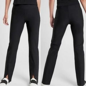Athleta Interstellar Tight Split Hem black 4 new without tags